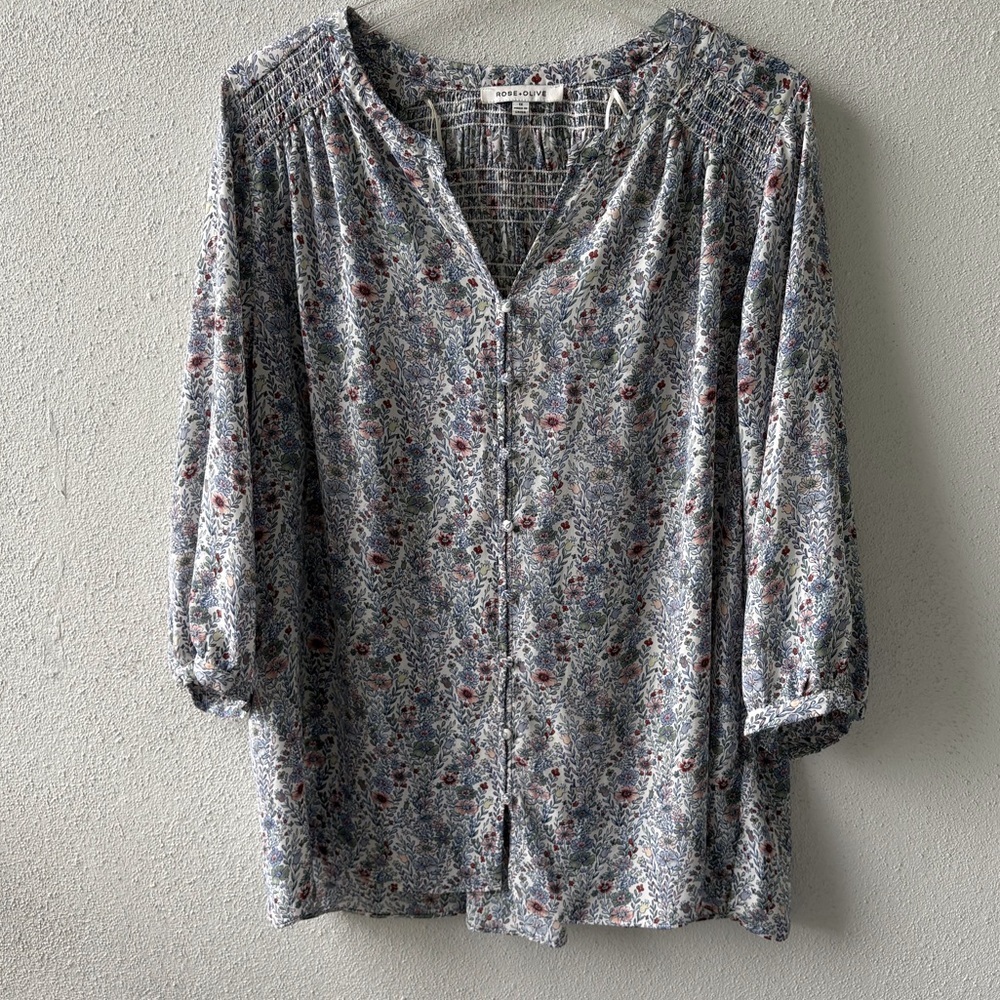 Floral Patterned Women's Top
